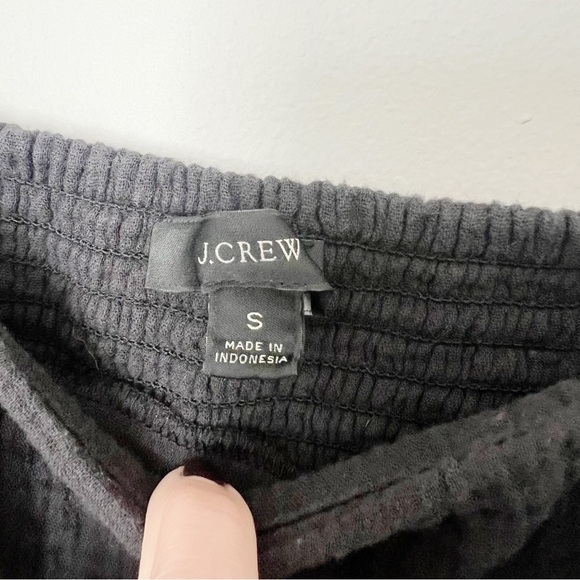 J Crew Squareneck Soft Gauze Dress for women in black mini baby doll - Picture 4 of 6